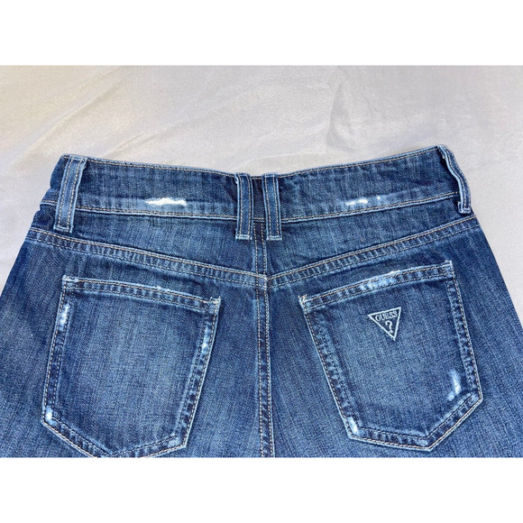 Guess WD31D11D0ZN0 Destroyed Cutoff Denim Short Shorts. Women's 24, GUC!! - Picture 5 of 5